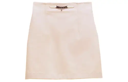 HERMES Casual Short Skirts Women's Gray White