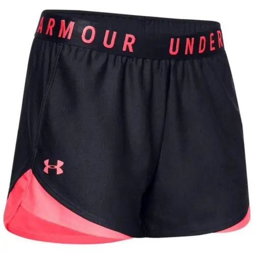 Under Armour Sports Shorts Women's Black/Pink Color Moderate Knitted Shorts
