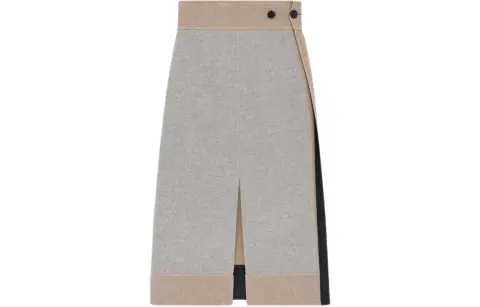 Fear Of God Casual Long Skirts Women's Melange Dove Gray Moderate Long Other