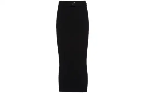PRADA SS23 Casual Long Skirt Women's Black