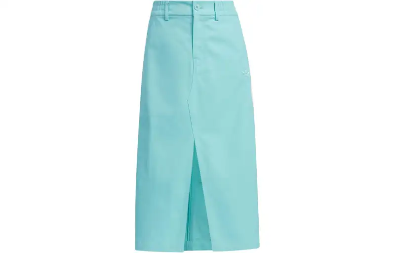 Adidas Originals SS24 V Day Skirt Casual Long Skirt Women's Simple Mint Green