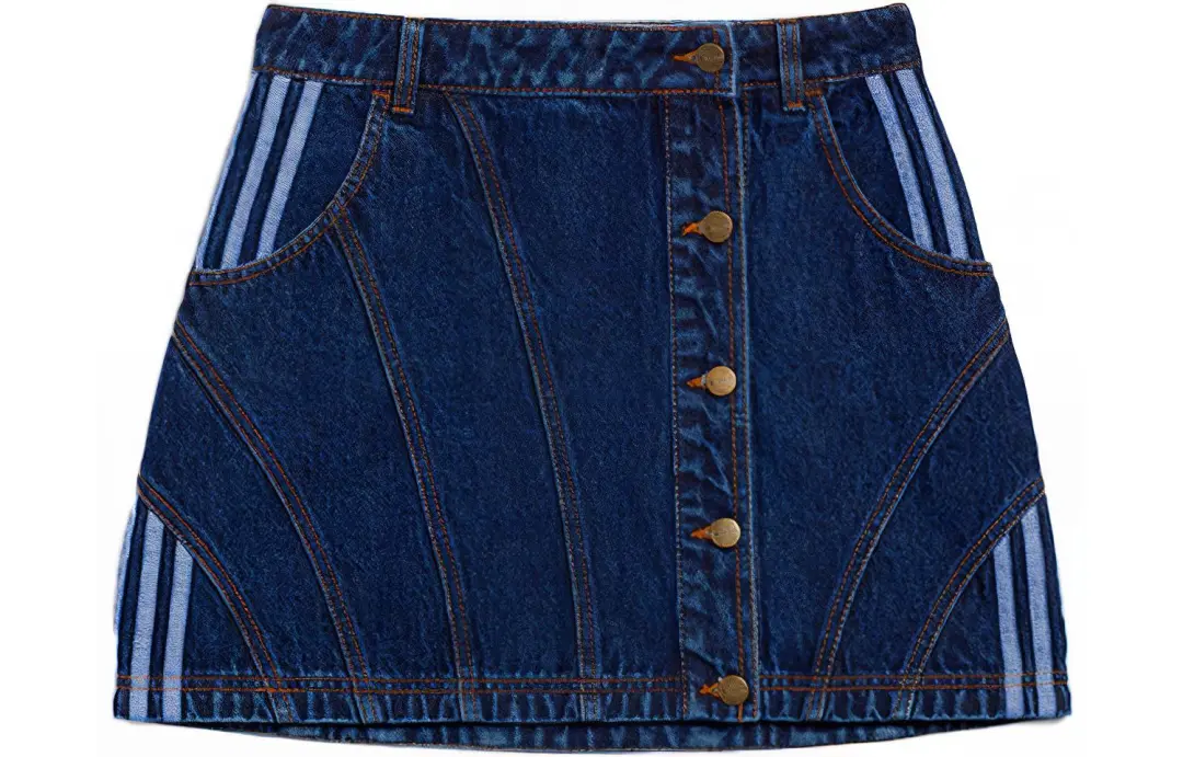 adidas originals Ivy Park Denim Skirt Dark Denim