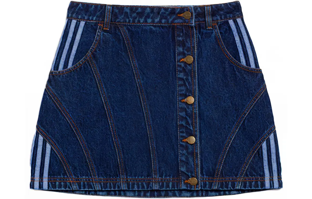 adidas originals Ivy Park Denim Skirt Dark Denim