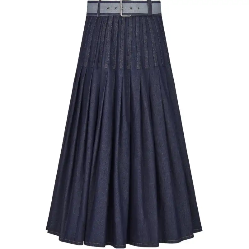 DIOR Casual Long Skirt Women's Blue