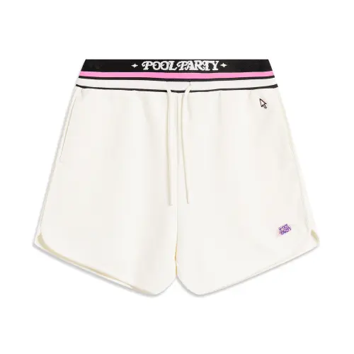 Li Ning x YINGXIONGLIANMENGYONGCHIPAIDUI,LIANMINGKUAN Sports Life Collection Casual Shorts Women's Ivory