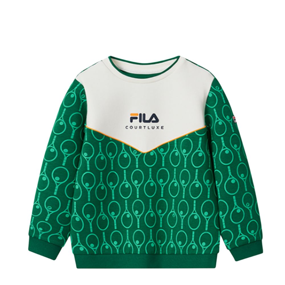 Мужское худи Fila (бело-зеленое)