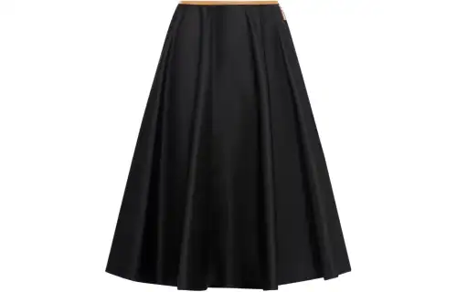 PRADA SS24 Casual Long Skirt Women's Black