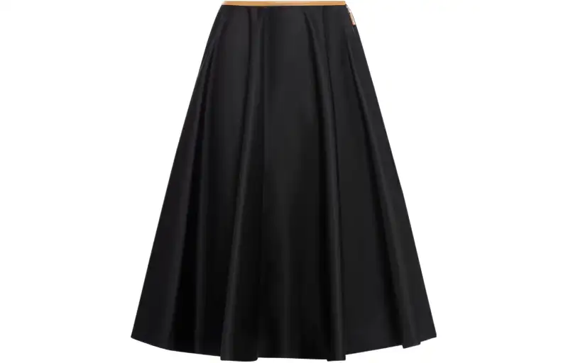 PRADA SS24 Casual Long Skirt Women's Black