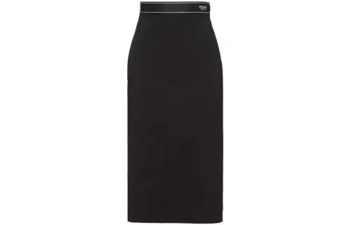 PRADA FW22 Casual Long Skirt Women's Black