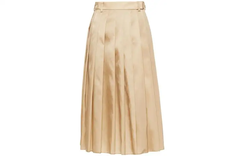 PRADA SS23 Casual Long Skirt Women's Khaki