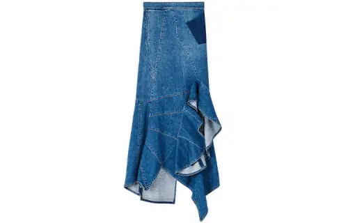 LOEWE Denim Short Skirts Women's Blue Moderate Long