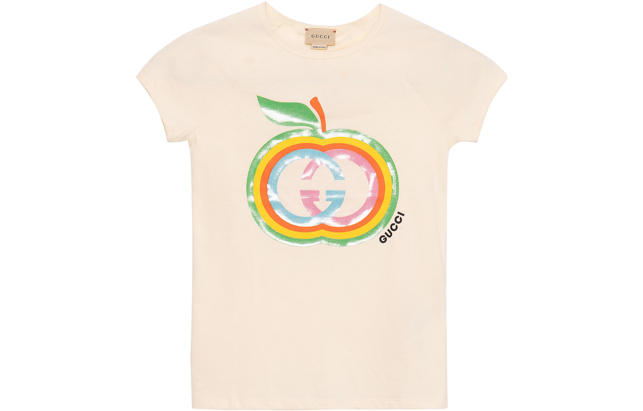 Женская футболка Gucci SS22 G (желтая)