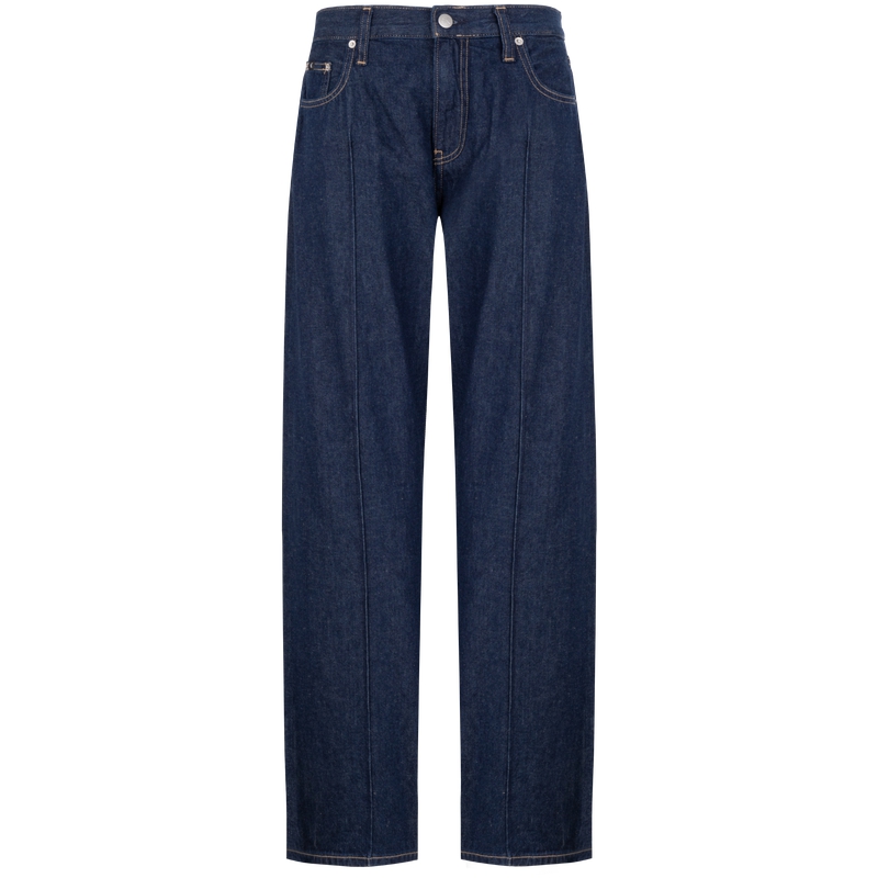CALVIN KLEIN Jeans linen retro classic versatile low-rise straight topstitched decorative loose lazy style breathable casual jeans for women