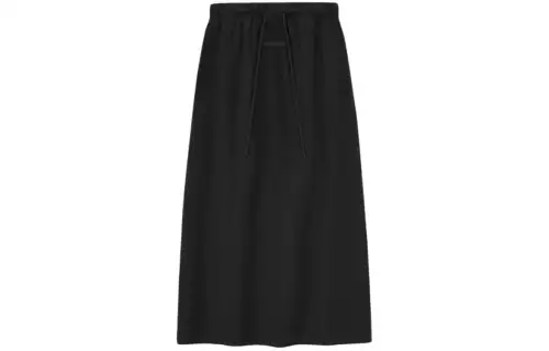 Fear Of God Essentials Casual Long Skirt Women's Jet Black/Jet Black