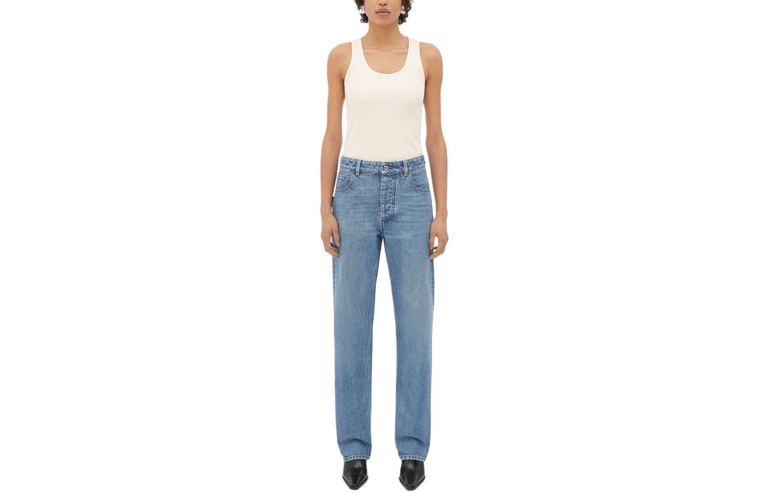 Bottega Veneta Vintage Washed Boyfriend Denim Jeans