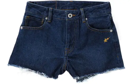 A BATHING APE Head Series Denim Shorts Women's Moderate
