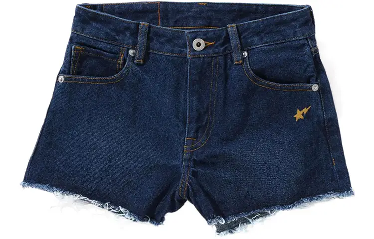 A BATHING APE Head Series Denim Shorts Women's Moderate