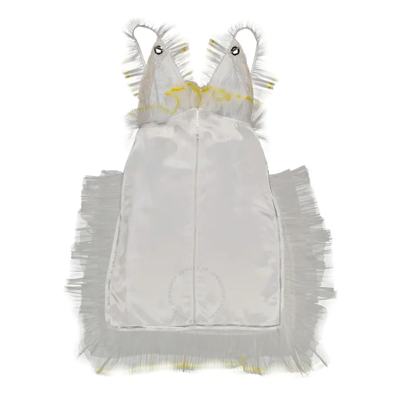 Burberry Sleeveless Dress Women's White