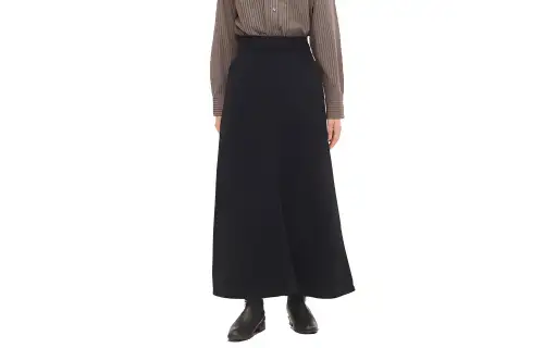 UNIQLO Casual Long Skirts Women's Black Moderate Long Other