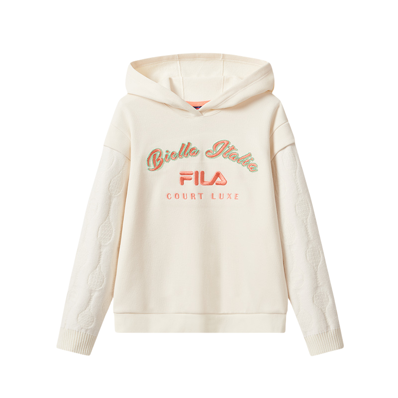 Женское худи Fila (молочно-белое)
