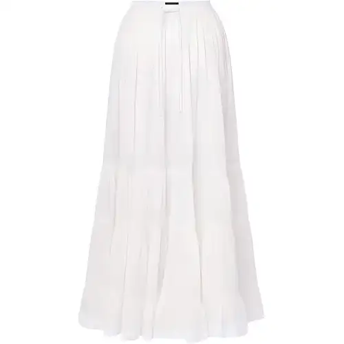 LOUIS VUITTON Monogram Fil Coupé Maxi Skirt
