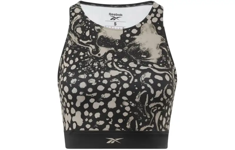 Reebok CYCLED Collection MODERN SAFARI BRALETTE Sports Underwear Women's Black
