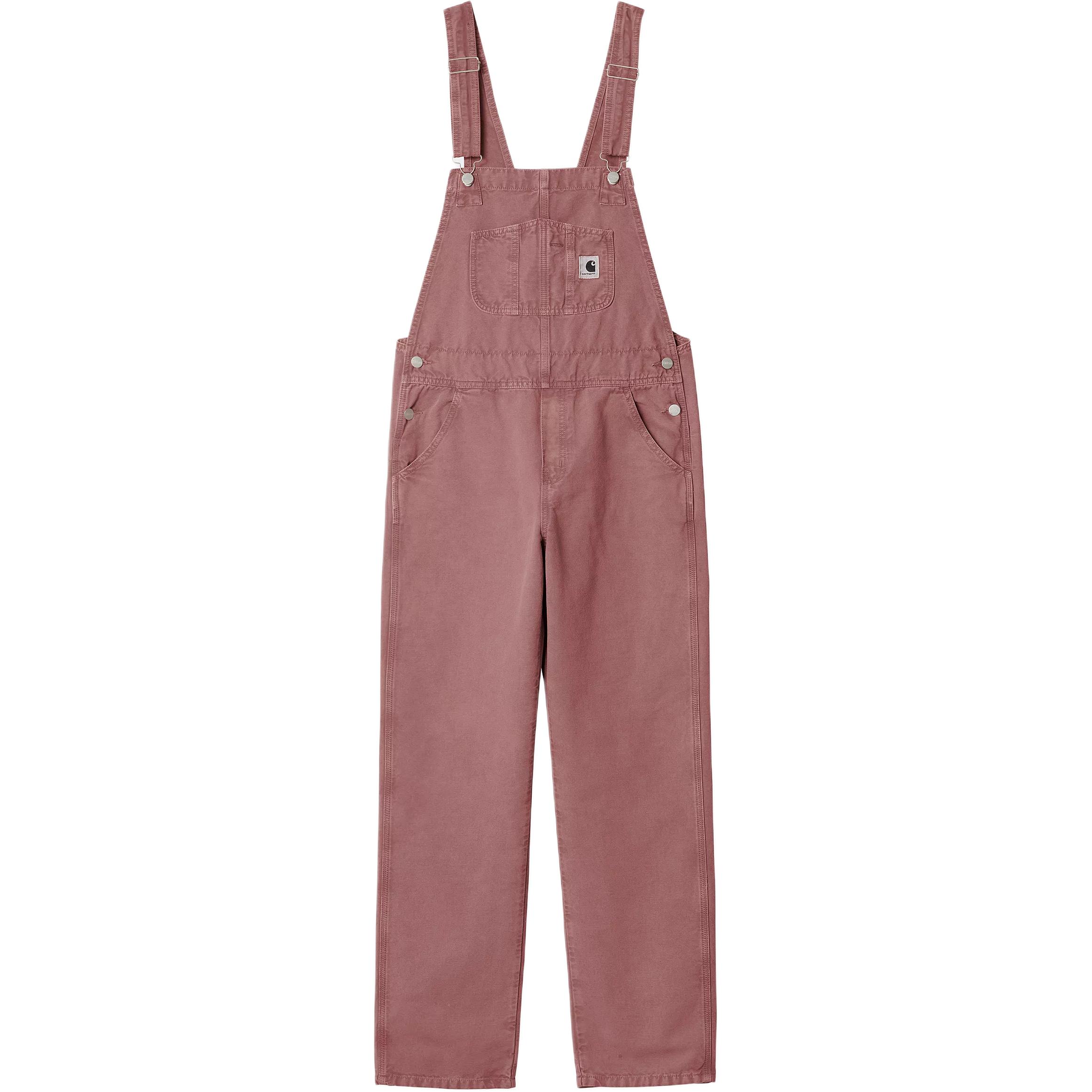 Женский комбинезон Carhartt WIP SS25 W' Bib Overall Straight (темно-розовый)