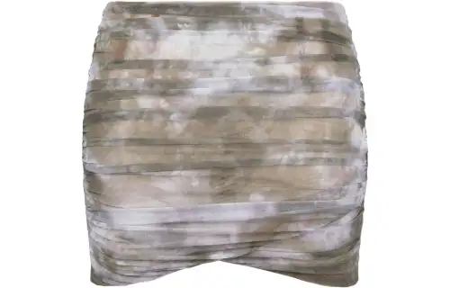 OFF-WHITE Asymmetrical pencil, beige skirt, high waist, slim fit, cut