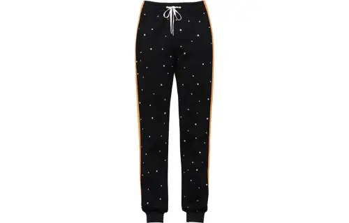 Miu Miu crystal-embellished track pants