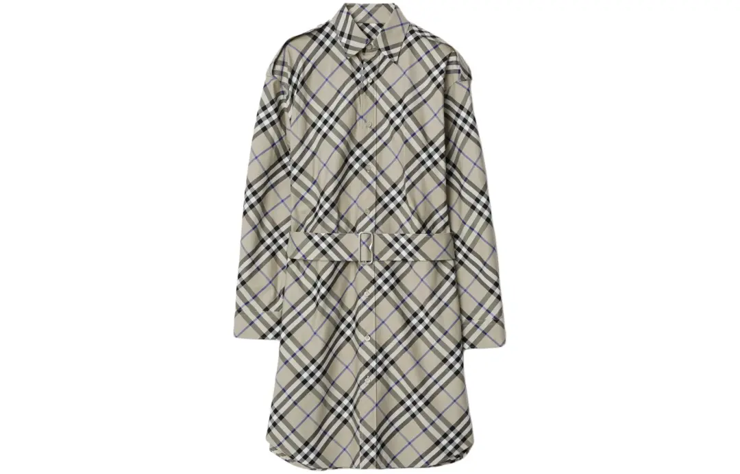 Burberry Vintage Check print Cotton Shirt Dress