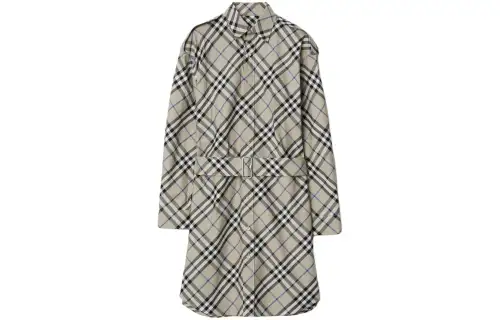 Burberry Vintage Check print Cotton Shirt Dress