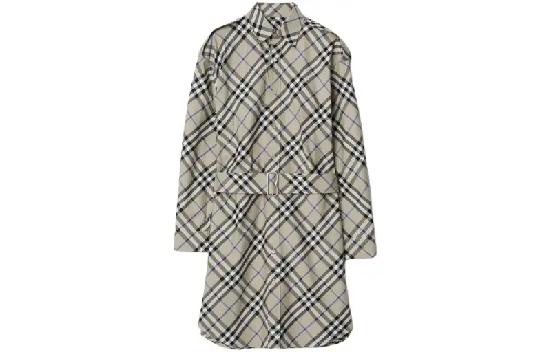 Burberry Vintage Check print Cotton Shirt Dress