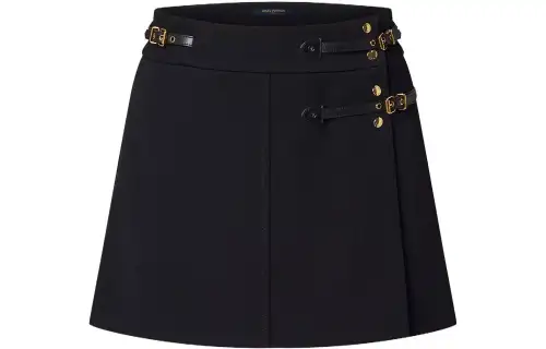 LOUIS VUITTON Strap Detail Mini Wrap Skirt