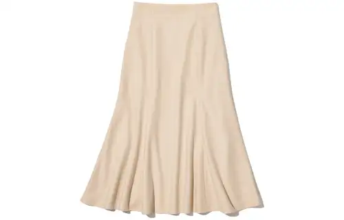 UNIQLO Casual Long Skirts Women's Ivory Moderate Long Other