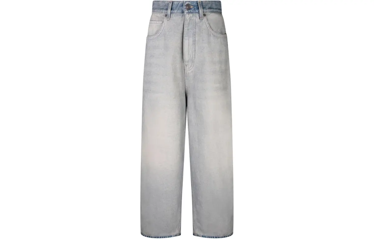 Balenciaga Logo Patch Oversized Jeans