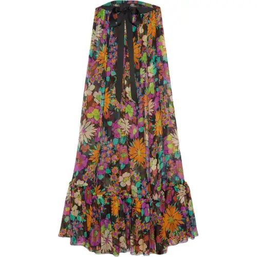 SAINT LAURENT Sleeveless Dress Women's Multicolor