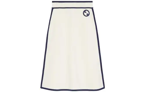 GUCCI Casual Long Skirts Women's White Moderate Mid Length Other