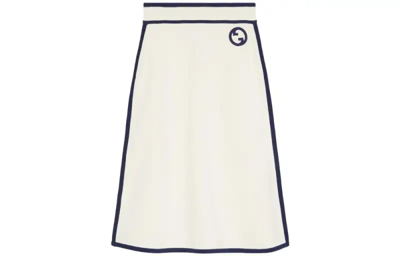 GUCCI Casual Long Skirts Women's White Moderate Mid Length Other