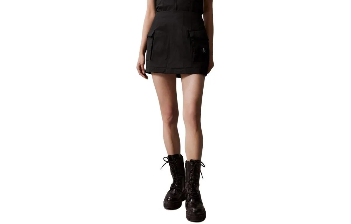 CALVIN KLEIN Casual Short Skirts Women's Space Black