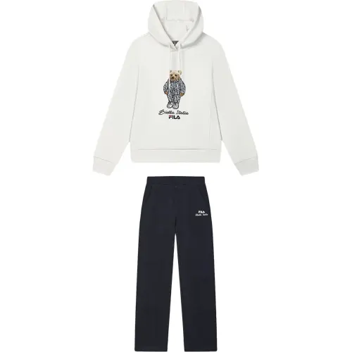 FILA Casual Suits Women's Cloud White+Legend Blue Hooded Moderate Other