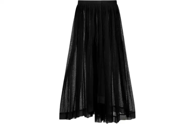 Christian DIOR Pleated Midi Skirt