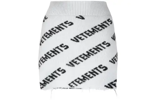 Vetements Casual Short Skirts Women's Gray Black Moderate Short A Line Skirt