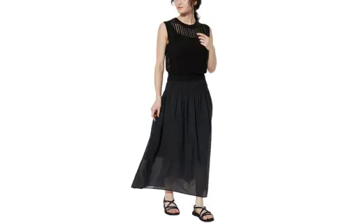 UNIQLO Casual Long Skirt Women's Black