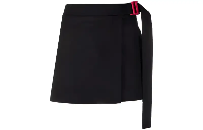 OFF WHITE Wool Blend Mini Skirt Black
