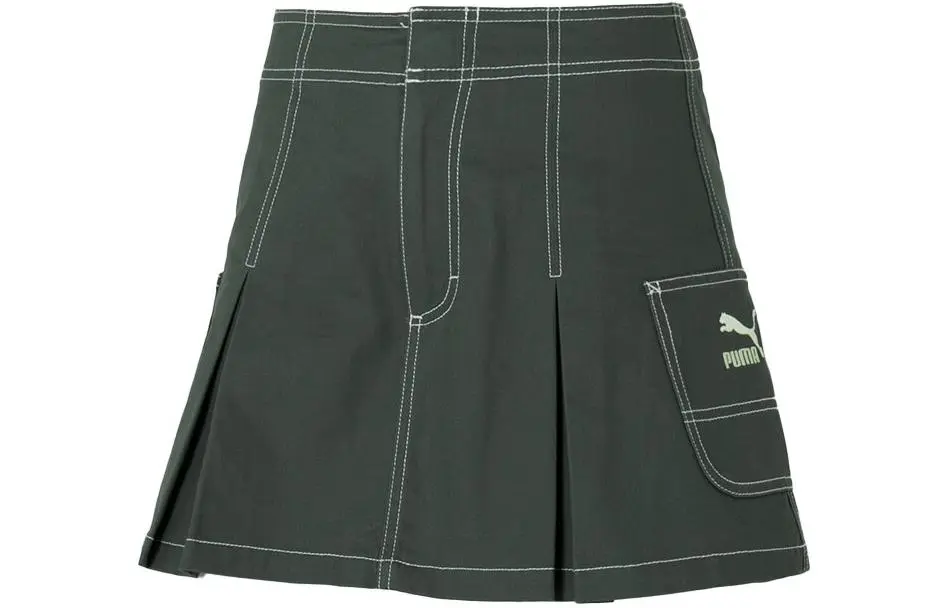 PUMA SS24 Casual Short Skirts Women's Green