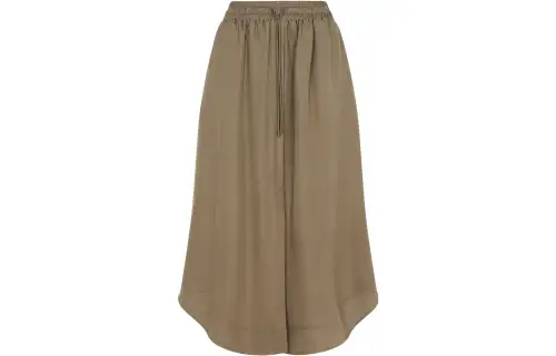 LOEWE Casual Long Skirts Women's Green Mid Length A Line Skirt