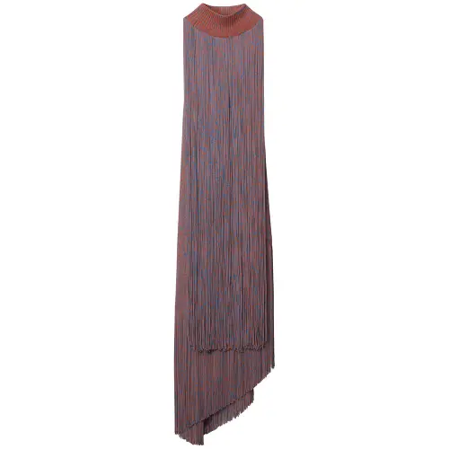 Burberry Sleeveless Dress Women's Flame Orange