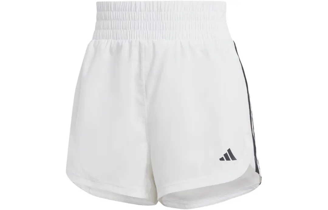 Adidas Free Shipping With AdiClub Pacer Training 3 Stripes Woven High Rise Shorts