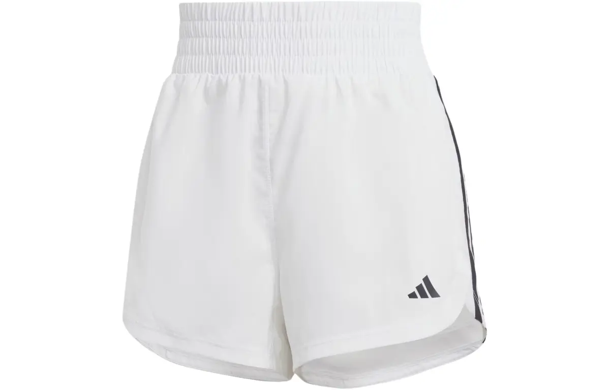 Adidas Free Shipping With AdiClub Pacer Training 3 Stripes Woven High Rise Shorts