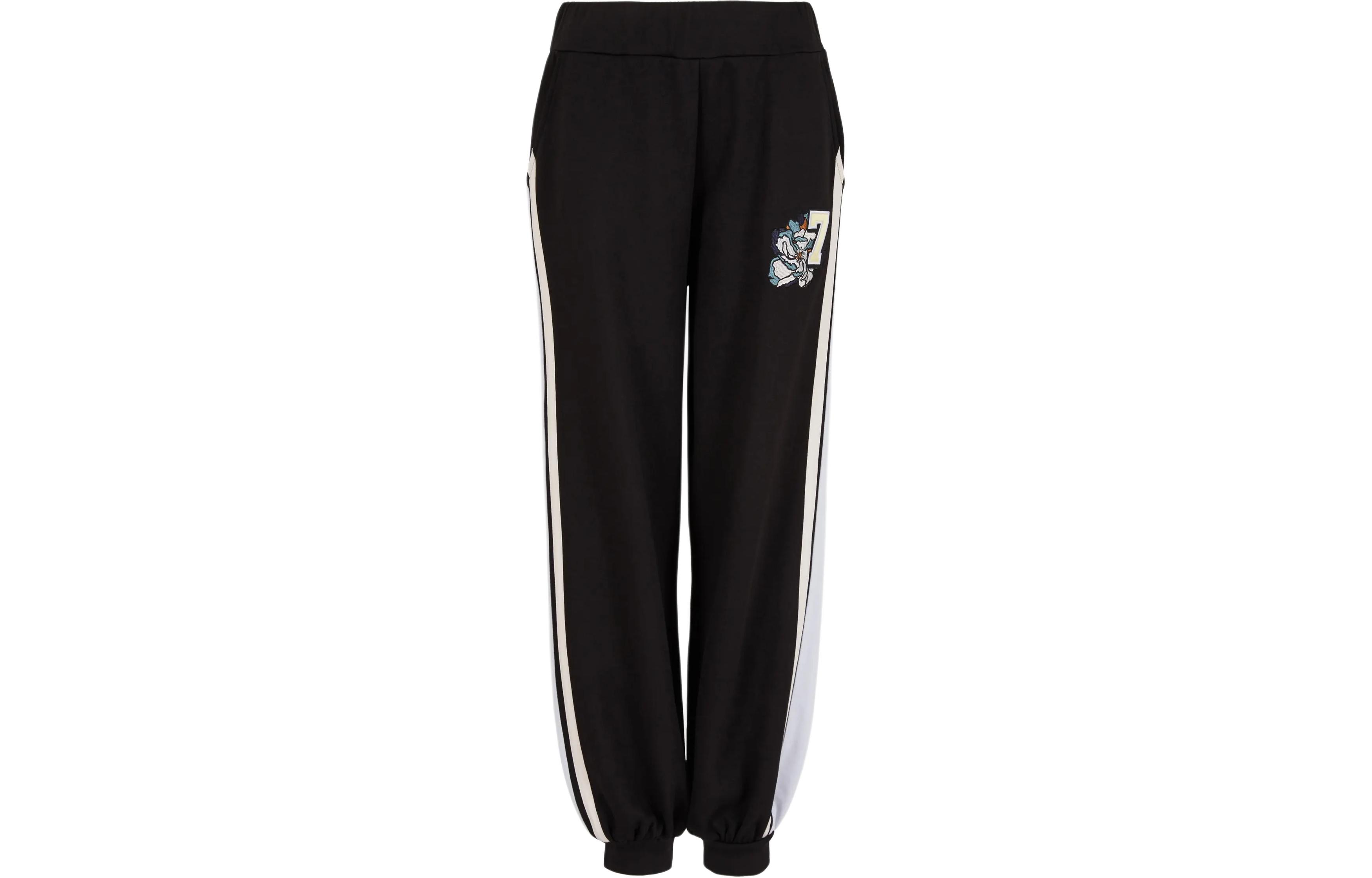 EMPORIO ARMANI EA7 SS24 Sports Pants Women’s Black